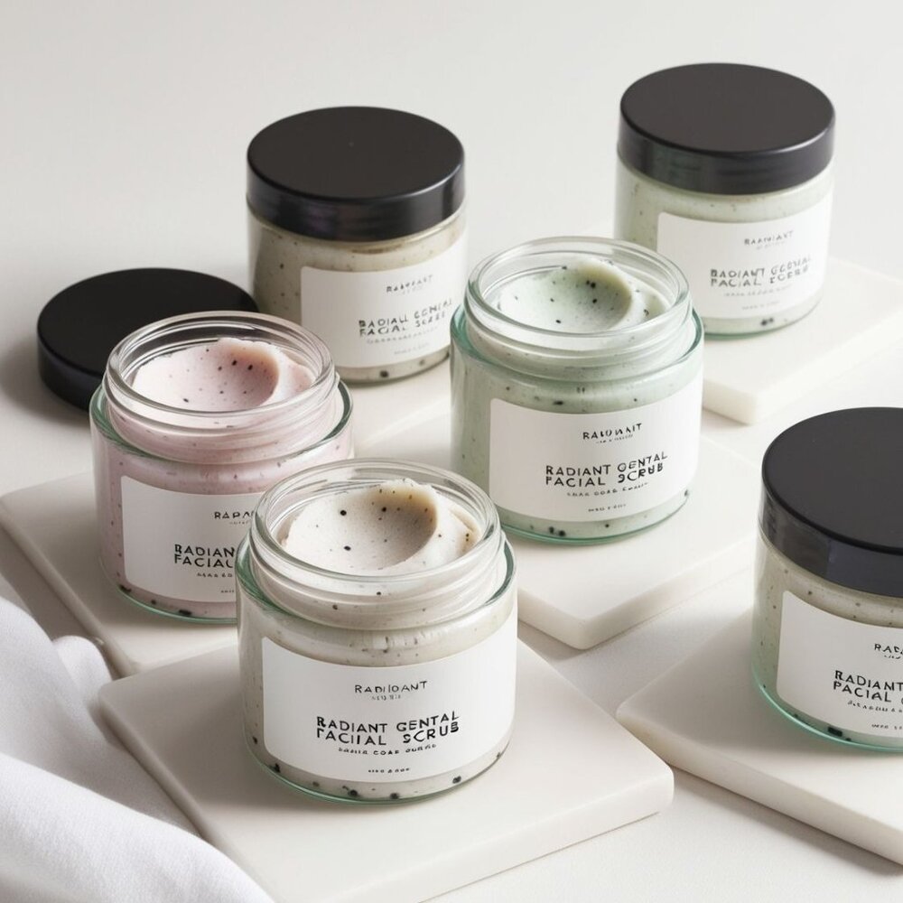 Radiant Gentle Facial Soap Scrub Cream